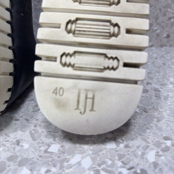 Ilse Jacobsen Tulip Shoes Women’s 10 Navy Blue Slip On Perforated Flats‎ Comfort - Picture 12 of 13